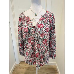 OLD NAVY PINK FLORAL TOP